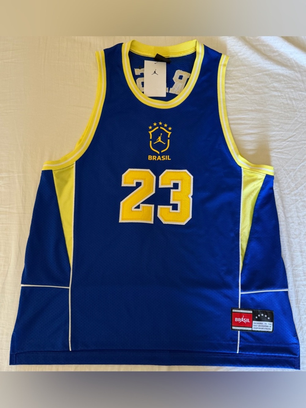 Nike Air Jordan Brazil National Team Mesh Soccer Jersey II5378-417 Men’s Sz: M